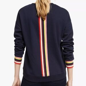 Boden Navy Top with Multicolor Accents
